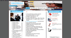 Desktop Screenshot of fastelectrician.co.uk